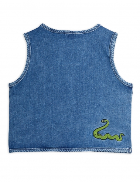 MINI RODINI Jeansweste - blau